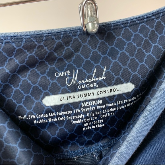 Cafe Marrekesh Women's Tummy Control Chambray Jeggings Leggings Medium M - Picture 4 of 7